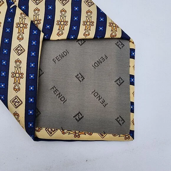 Fendi Cravatte 100% Silk Tie - Picture 5 of 6